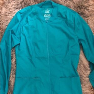 Jaanuu teal scrub jacket